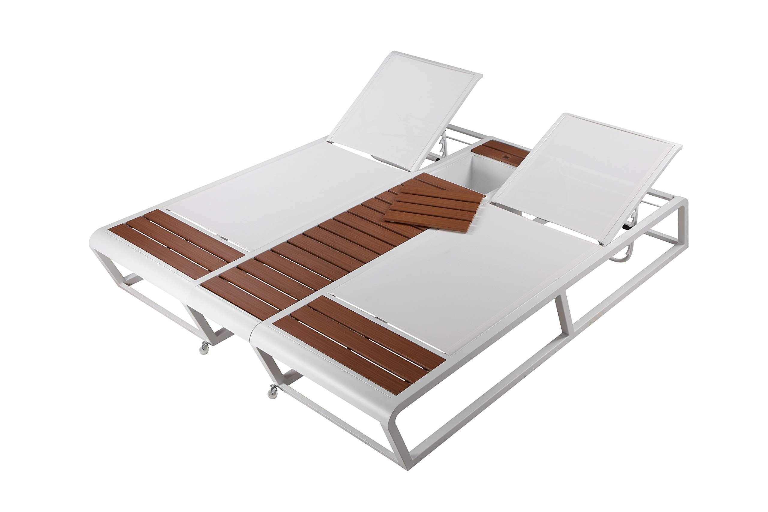 Pangea Home Avra Double Lounger, White