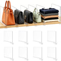 Acrylic Purse Organizer for Closet Shelf Dividers Organization Enthusiasts