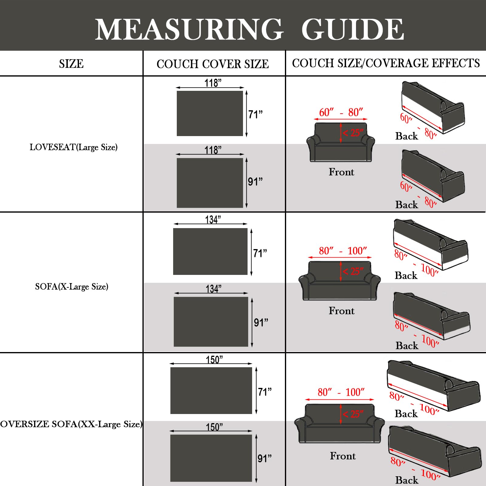 Handontime Reversible Sofa Cover Boho Geometric Couch Cover For Dogs Dark Grey Couches Covers Washable Chenille Couch Covers For 3 Cushion Couch Pet Friendly Furniture Protector For Pets, 71' X150'