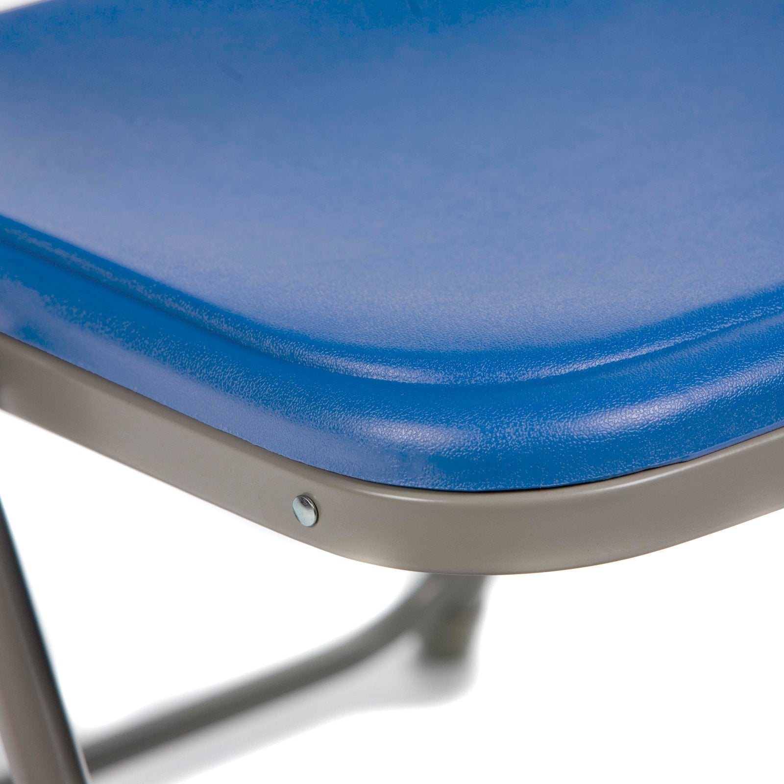 National Public Seat Home Office Decorative Premium Lightweight Plastic Folding Chair Blue - 4 Pack