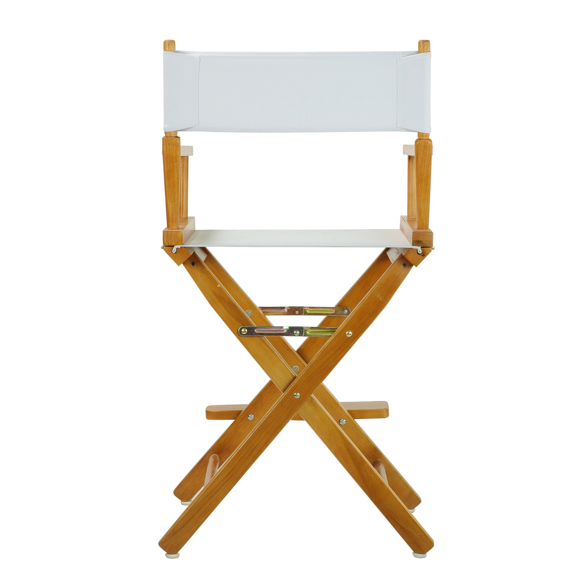 Casual Home 24&quot; Director's Chair Honey Oak Frame-with White Canvas, Counter Height