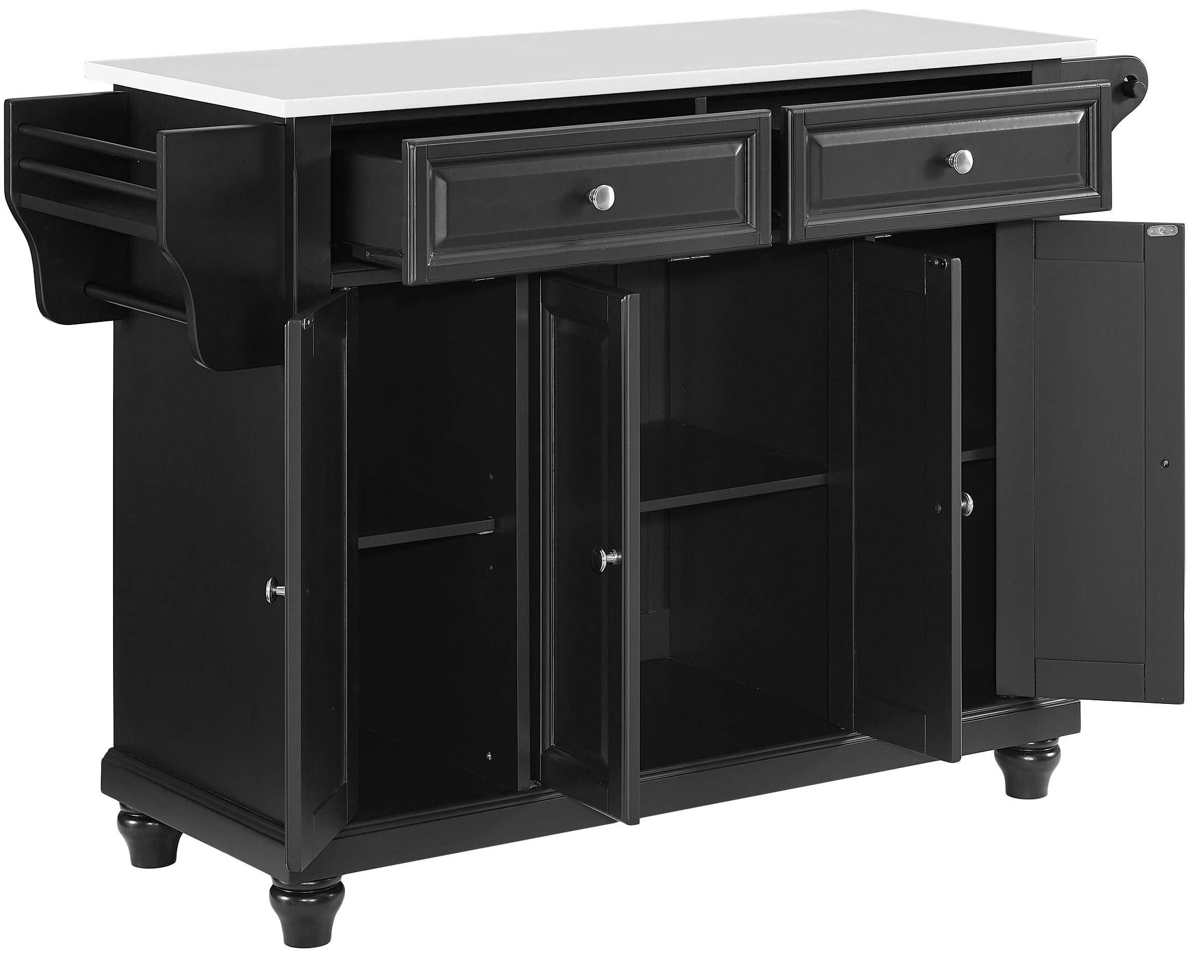 Crosley Furniture Cambridge Wood Top Portable Kitchen Island/Cart - Thumbnail 2