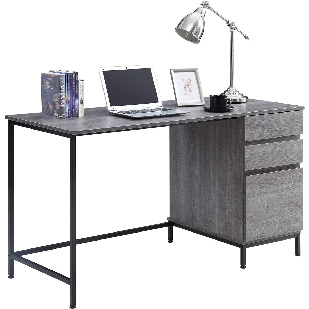 Lorell, LLR97616, SOHO 3-Drawer Desk, 1 Each