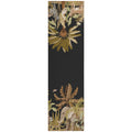 Dalyn Rugs Tropics Tc8 Black 2'3" X 7'6" Indoor Outdoor Runner Rug, Easy Clean, Machine Washable, Non Shedding, Hallway, Entry, Kitchen, Patio Rug