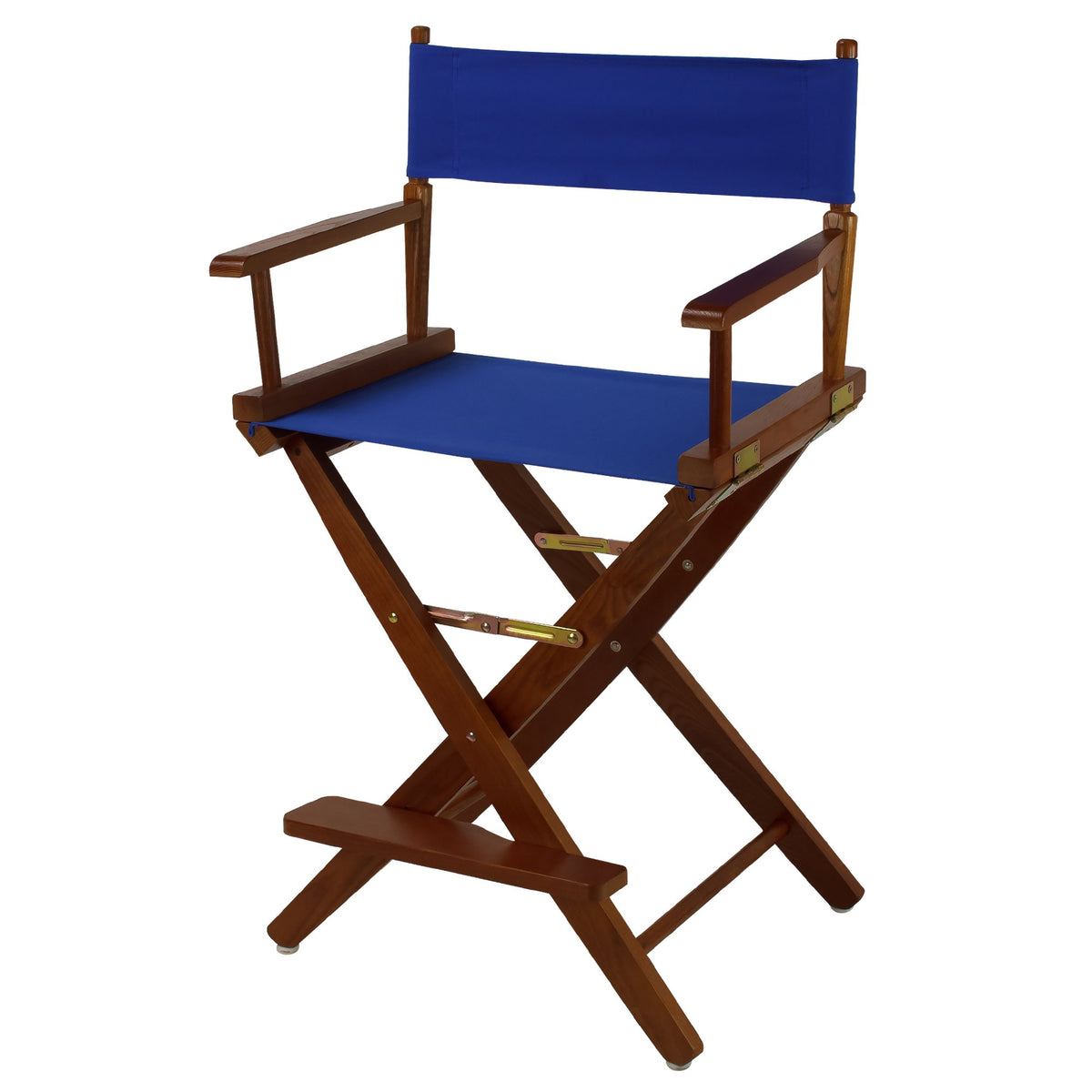 American Trails Extra-Wide Premium 24&quot; Director'S Chair Mission Oak Frame With Royal Blue Canvas, Counter Height