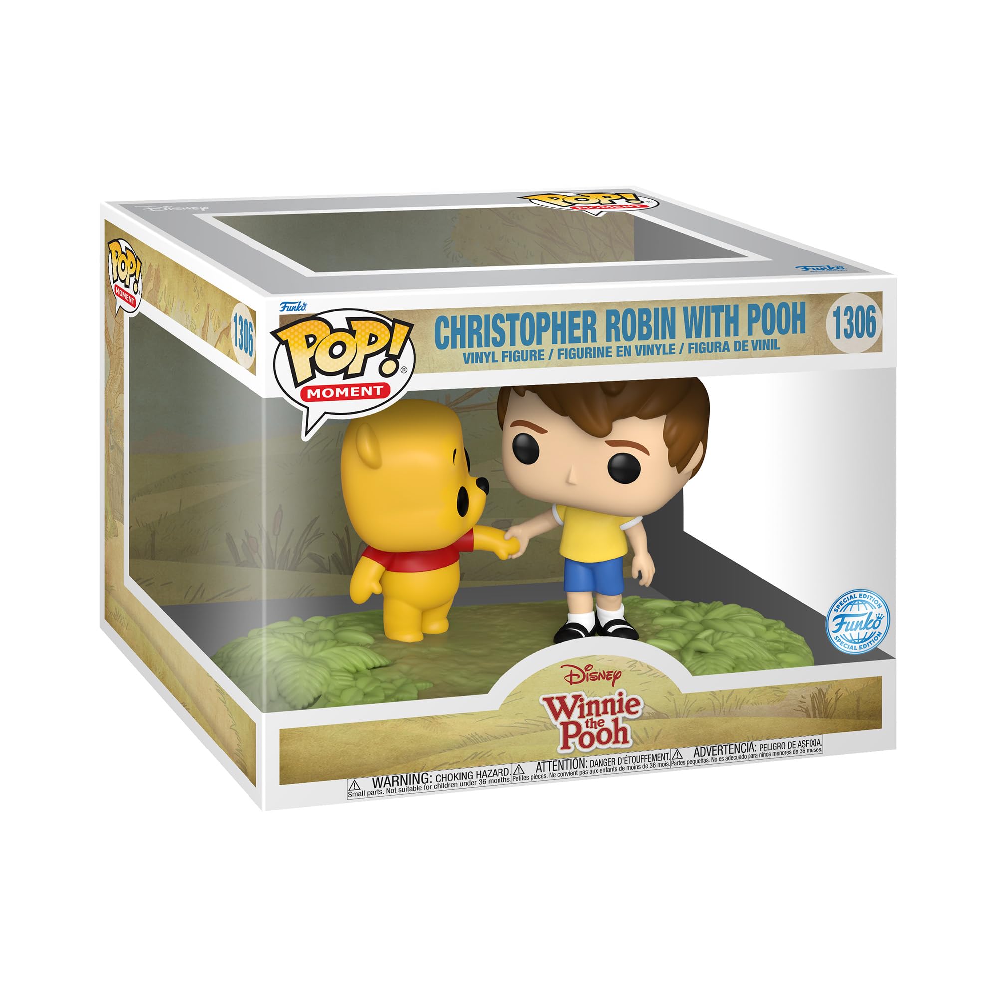 Funko Disney Winnie The Pooh Pop! Moment Vinyl Figure Winnie The Pooh- Cr W/Pooh 9 Cm