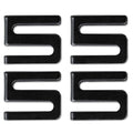 Wire Shelving S Hooks, Metal, Black, 4 Hooks/Pack
