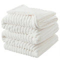 Infiixso Sherpa Fleece Queen Size Blanket - Super Soft & Warm Striped Fleece Blanket, Cozy Plush Fluffy Large Bed Blanket All Se