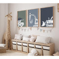 Construction Truck Wall Art Decor Toddler Boys Room Canvas Wall Art Tractor Vehicle Posters Dump Truck Wall Art Kids Bulldozer P