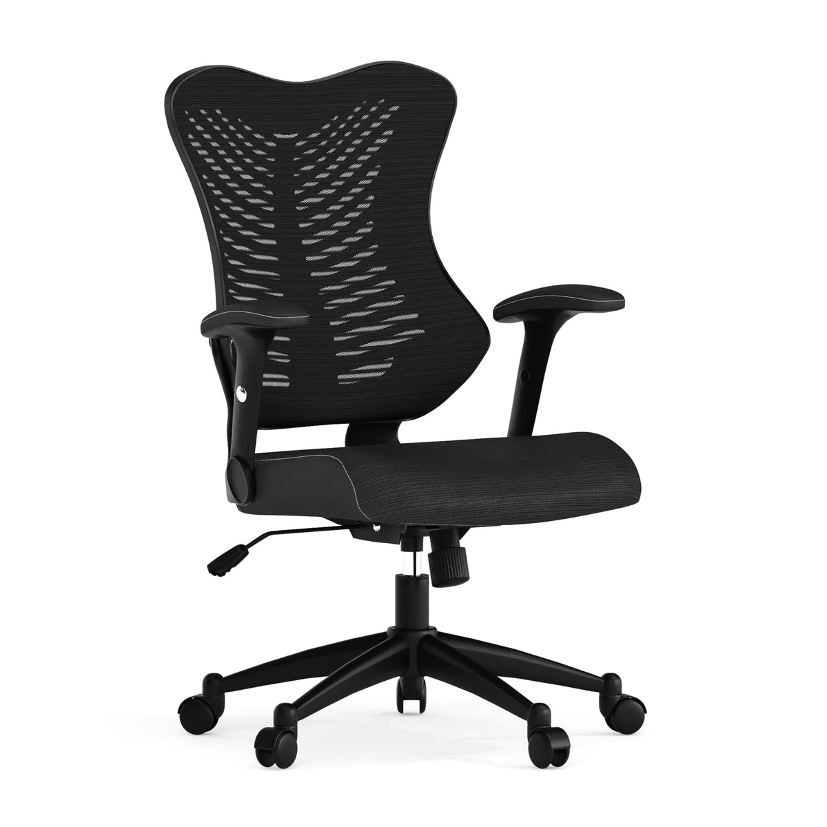 Flash Furniture Kale High Back Designer Black Mesh Executive Swivel Ergonomic Office Chair with Adjustable Arms