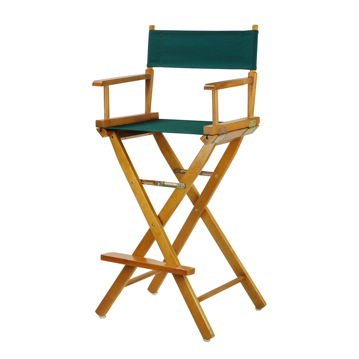 Casual Home 30&quot; Director'S Chair Honey Oak Frame-With Hunter Green Canvas, Bar Height