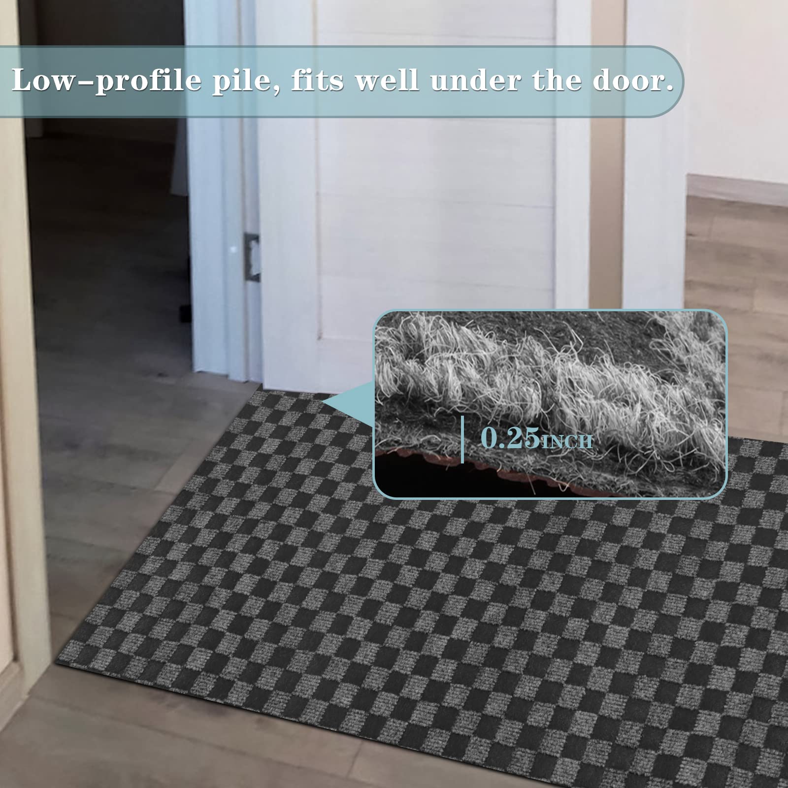 Runner Rug 4Ft X 59Ft, Ayoha 2'-82' Utility Carpet Runner For Entryway Hallway Aisles Balcony Garages, Area Rugs With Non-Slip R