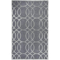Rizzy Home Alora Decor Madison 3' X 5' Geometric Medium Gray/Silver Hand-Tufted Area Rug