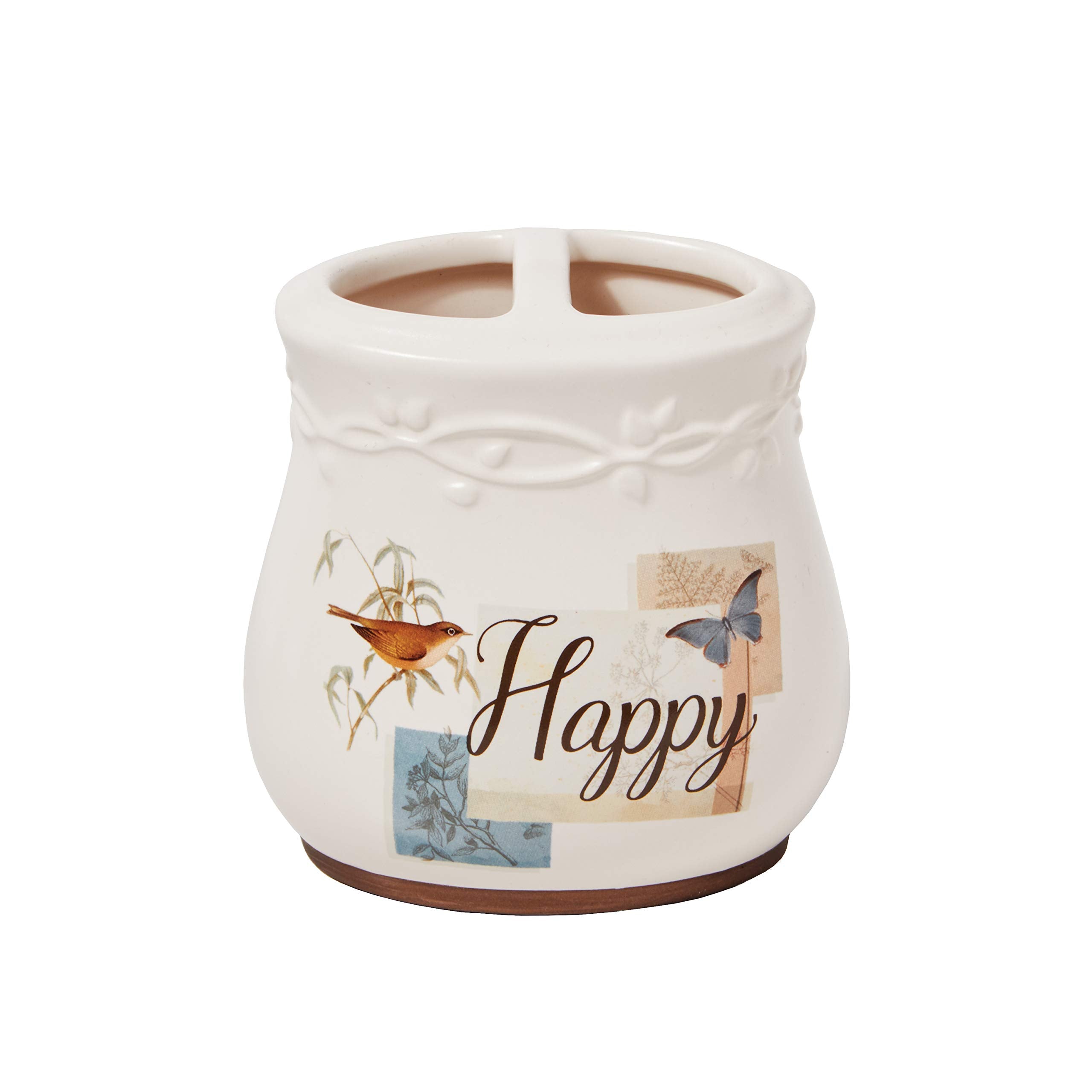 SKL Home by Saturday Knight Ltd. New Hope Toothbrush Holder, Cream
