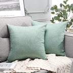 Otostar Pack Of 2 Decorative Outdoor Waterproof Throw Pillow Covers 18X18 Inch Garden Square Pillow Cases Outdoor Pillow Covers
