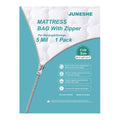JUNESHE Crib Mattress Storage Bag with Zipper -5 Mil Plastic Waterproof Crib Mattress Bag for Moving and Storage