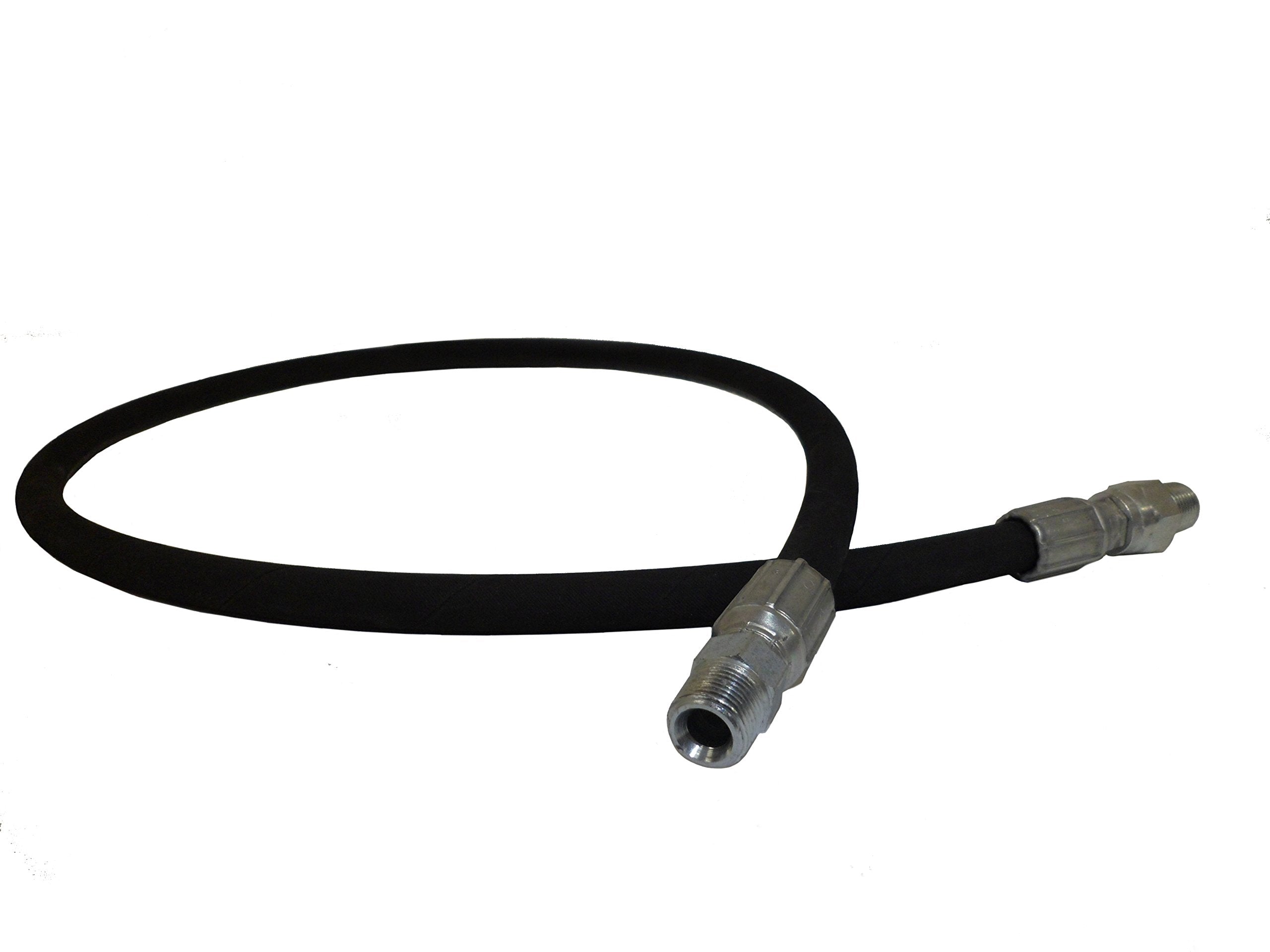 Hose Reel Connector Hose For Pressure Washing, 4Ft Hose,3/8-Inch Male Pipe Thread, 4000 Psi Rated (4 Feet)