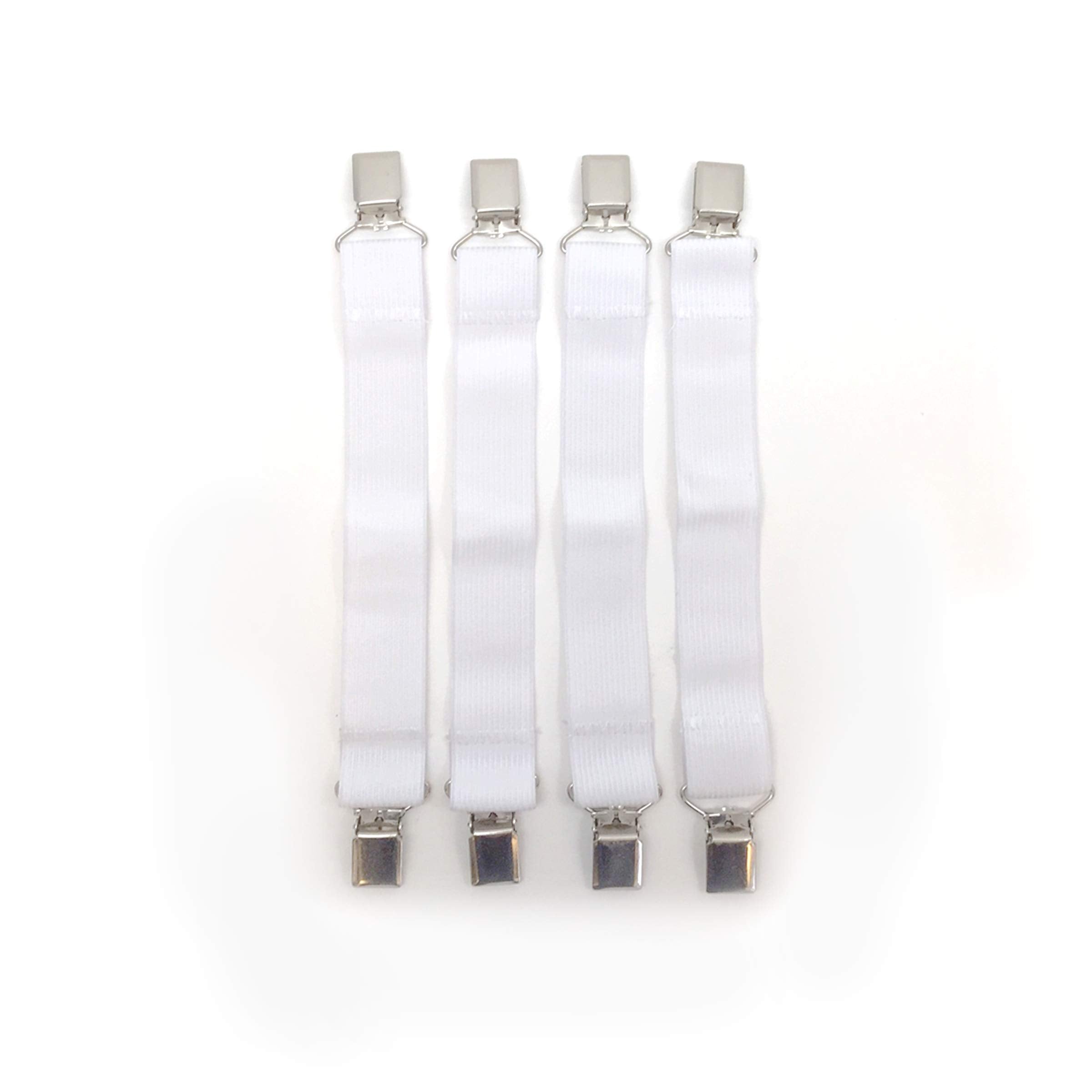 Fresh Ideas Mattress Clips - Easy To Use Holders Adjustable To Fit Bedding Accessories, 4-Pack
