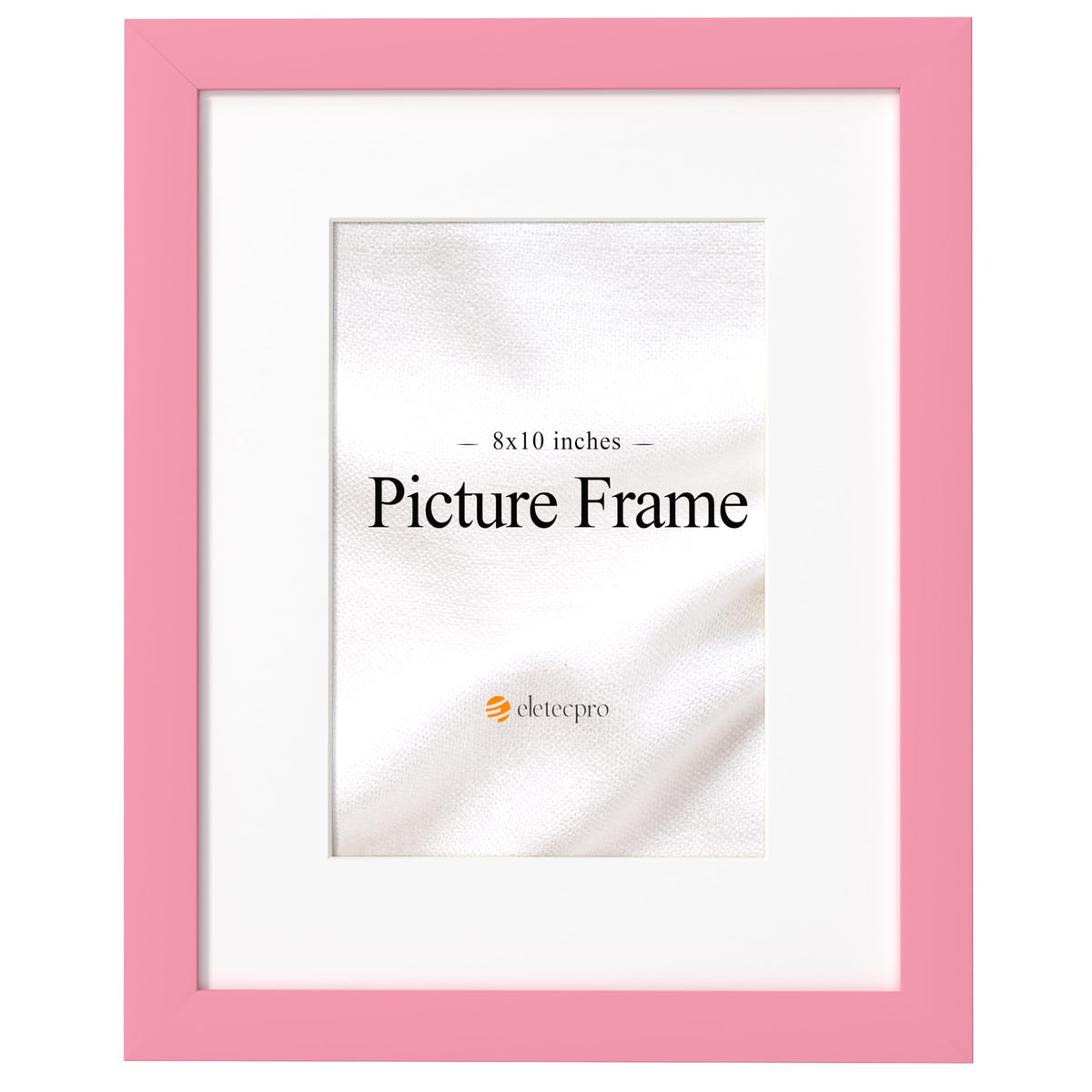 eletecpro 8x10 Picture Frame, Display Picture 5x7 with Mat or 8x10 without Mat, Colorful Picture Frame Made of Engineered Wood a