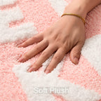 Qjhomo Get Naked Bath Mat Cute Pink And White Bathroom Rugs Funny Non Slip Bathtub Decor Mats Super Absorbent Floor Carpet Machi