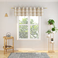 Natus Weaver Buffalo Check Curtains 54 Inches Long Basement Beige And White Gingham Plaid Kitchen Window Curtain Panels Living R