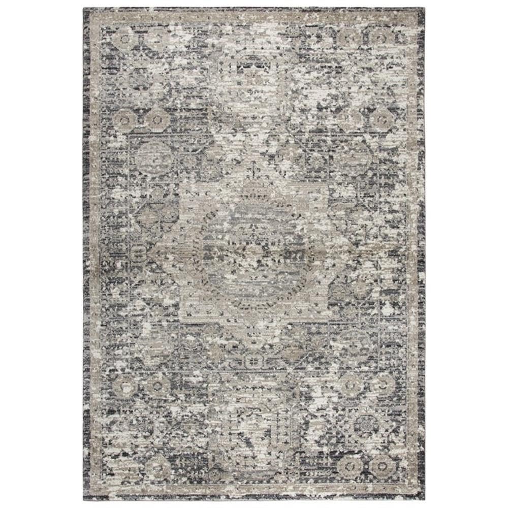 Rizzy Home Alora Decor Swagger 3'3" X 5'3" Distress Gray/Natural/Tan/Dk Gray Area Rug