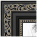 ArtToFrames 14x18 Inch Black Picture Frame, This 1.25 Inch Custom Poster Frame is Antique Black - Comes with Regular Glass and C