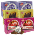 Vanilla Cinnamon Strawberry Incense Cones & Holder Bundle Variety Pack From Hem Trumiri Insense Insence