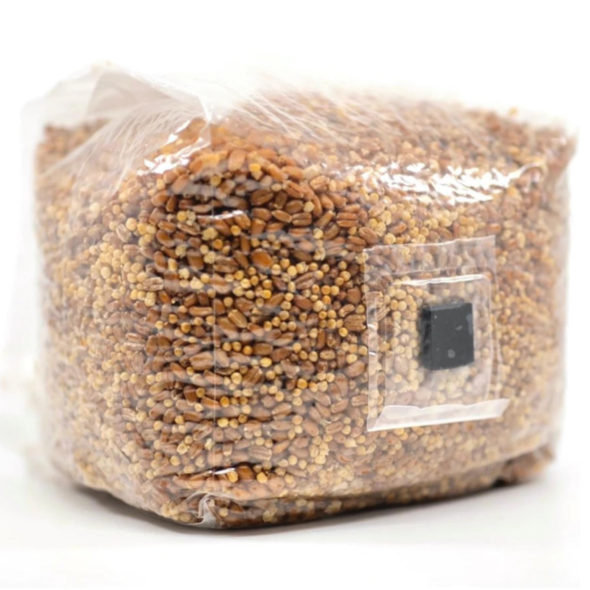 North Spore Organic (3 Lbs) Sterilized Hydrated Grain Bag W/Self-Healing Injection Port | Sterile Mushroom Spawn Bag W/ 0.2 Micr