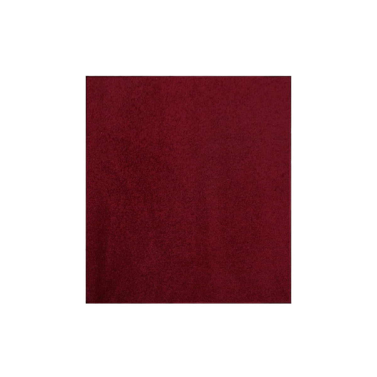 Pet Friendly Solid Color Area Rugs Burgundy - 8' Square, Indoor, Stain & Fade Resistant, Perfect for Living Room, Bedroom, Dinin