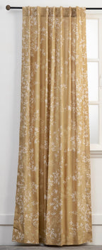 Maison d' Hermine Curtain 100% Cotton 50''x124'' Curtains 1 Panel Easy Hanging with a Rod Pocket & Loop for Kitchen, Bedrooms & 