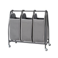 Neatfreak Triple Laundry Hamper Sorter  Rolling Laundry Cart With Wheels & 3 x removable Dirty Clothes Hamper Totes With EVERFR