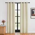 Nicetown Blackout Curtains For Bedroom, Stone Blue, 34-Inch Wide X 80-Inch Long, 2Pcs, Thermal Insulated Privacy Window Treatmen