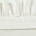 Lush Decor Reyna Ruffle 100% Cotton Duvet Cover Set - 3 Piece Cozy Ruffled Bedding Set - Timeless Elegance And Comfort - King, W