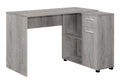 Monarch Specialties I 7346 Computer Desk, Home Office, Corner, Storage Drawers, 46 L, L Shape, Work, Laptop, Laminate, Grey, Con