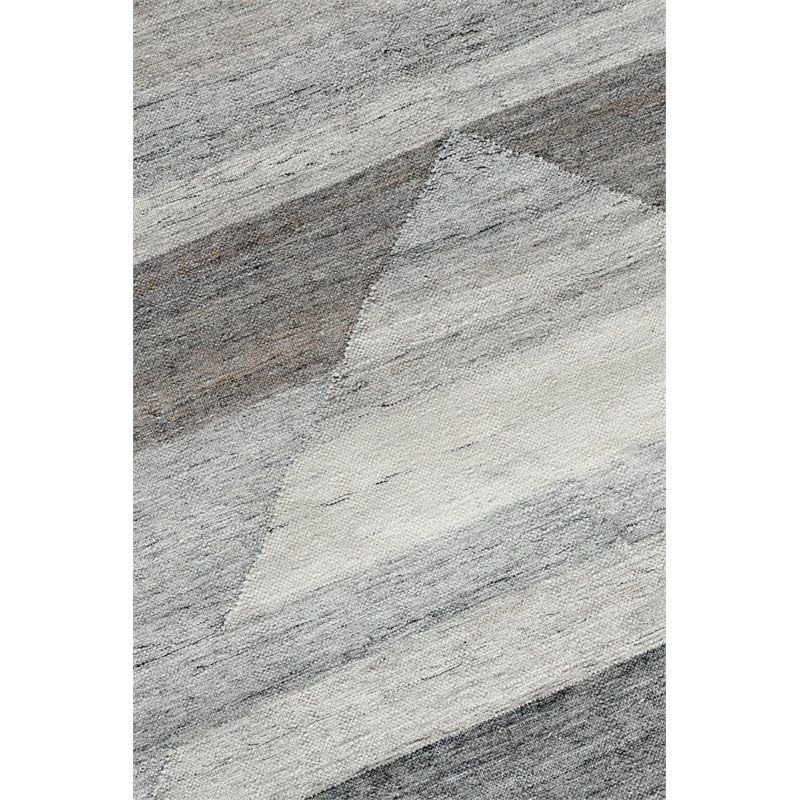 Kosas Home Tierney 60 X 96 Geometric Polyester Fabric Area Rug In Gray