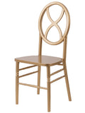 Commercial Seating Products Sandglass Gold Wood Chairs, 2-Pack