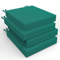 Bafode Patio Chair Cushions Set Of 4, 19' X 19' X 3' Waterproof Outdoor Chair Cushions For Furniture, Seat Cushion With Ties,