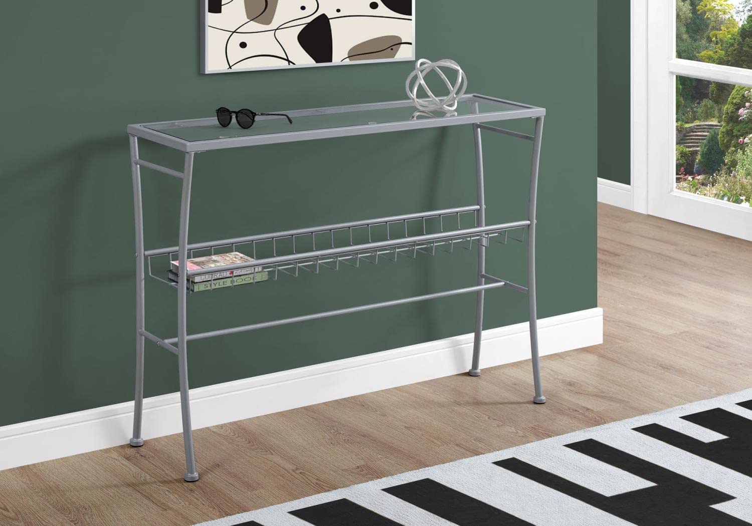 Monarch Specialties I Accent, Console Table, SILVER
