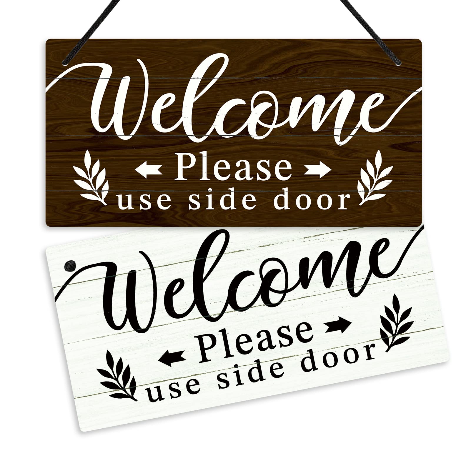 Putuo Decor Please Use Other Door Sign, Reversible Double Sided Sign For Business, Office, Stores, Restaurant, 10X5 Inches Pvc H