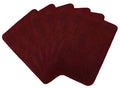 Kuber Industries Microfiber Anti Slip 6 Pieces Bath Mat 22x14, Maroon  CTKTC21996
