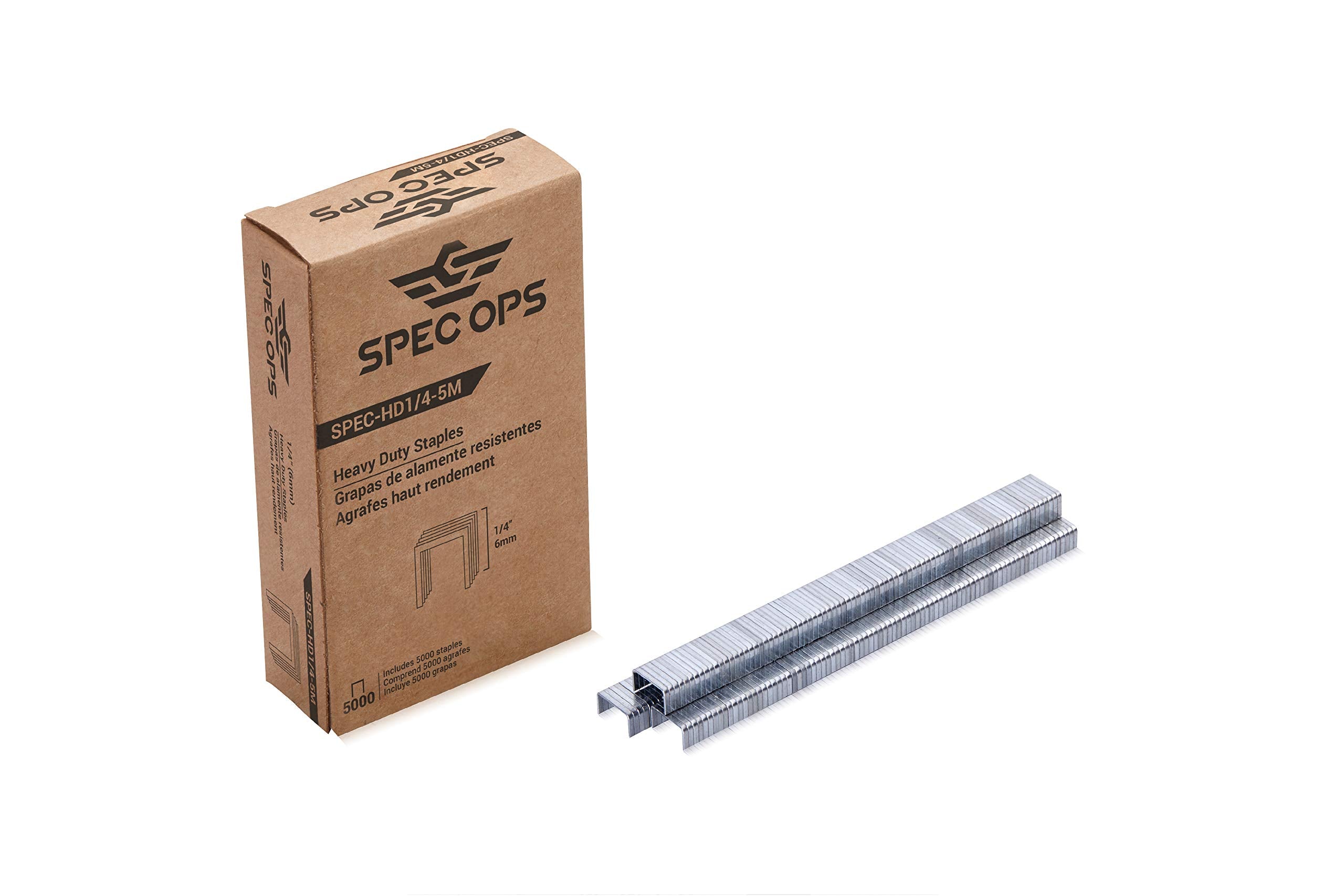 Spec Ops Tools Heavy Duty Staples, 1/4-In, 5,000 Pack, 3% Donated To Veterans