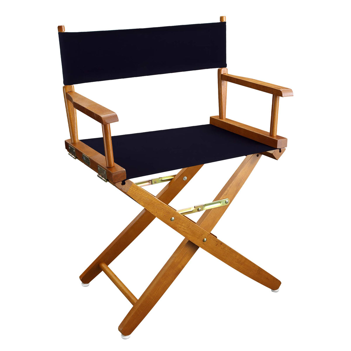 American Trails Extra-Wide Premium 18&quot; Director's Chair Mission Oak Frame with Navy Canvas