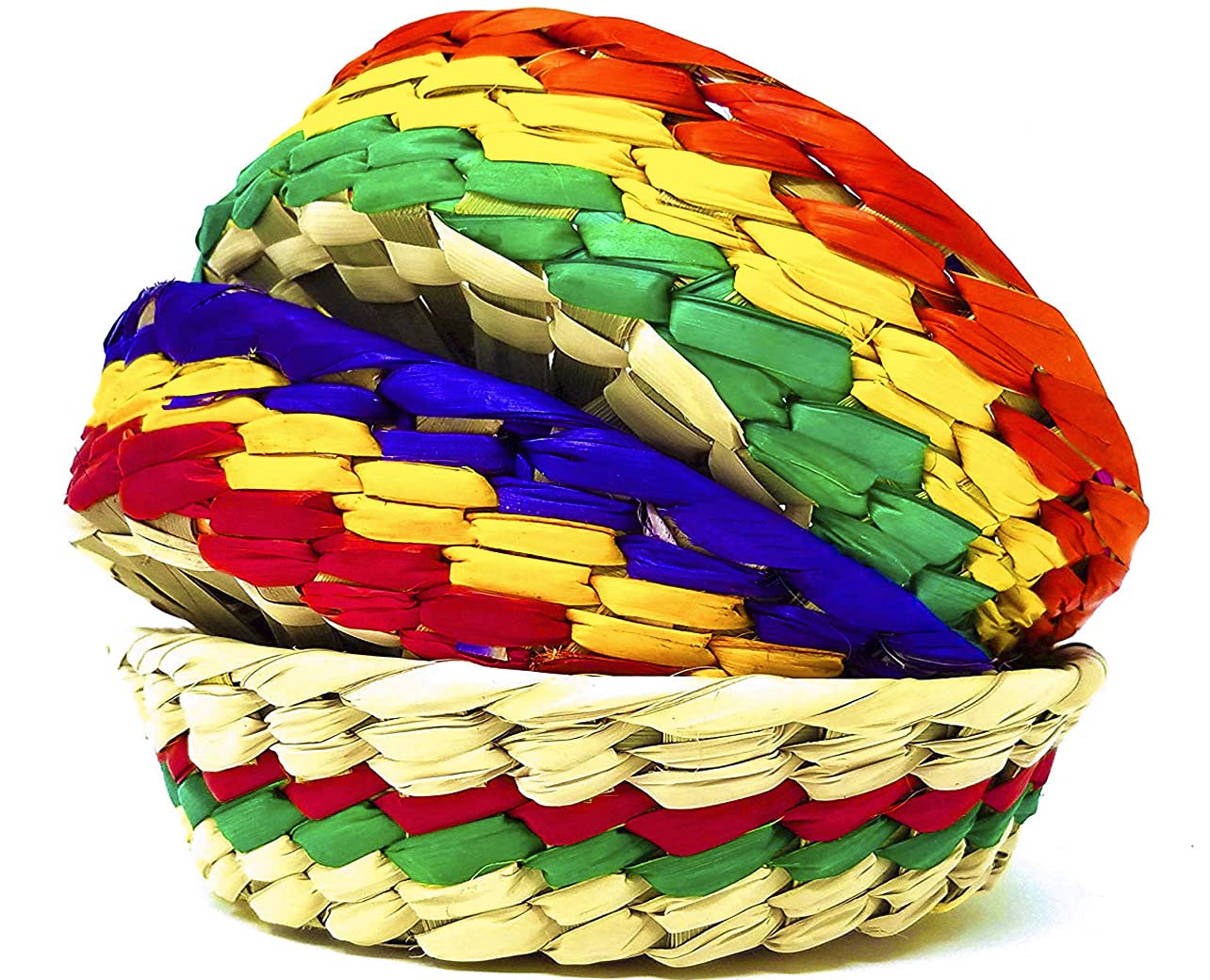 Alondra's Imports Genuine Mexican Handwoven Tortilla Basket - Taco Keeper, Pancake Warmer, Palm Tortilleros, Fiesta Party, Torti