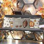 Gagec Fall Pillow Covers 20X12 Inch Set Of 4 Fall Football Pumpkin Maple Leaf Throw Pillowcase Holiday Home Decor Sofa Bedroom C