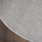 Nourison Essentials Indoor/Outdoor Silver Grey 10' X Round Area Rug, Easy Cleaning, Non Shedding, Bed Room, Living Room, Dining Room, Backyard, Deck, Patio (10 Round)