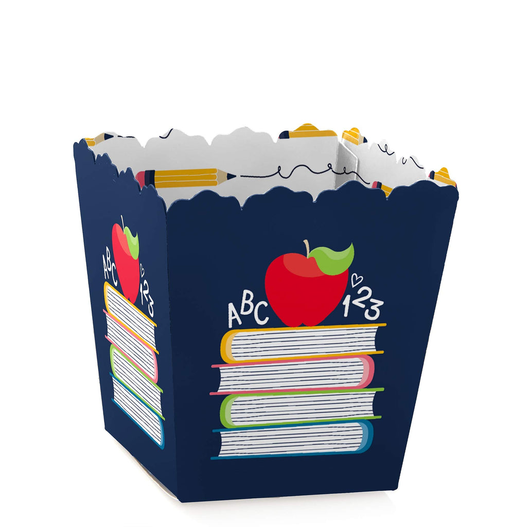 Big Dot of Happiness Back to School - Party Mini Favor Boxes - First Day of School Classroom Decorations and Treat Candy Boxes -