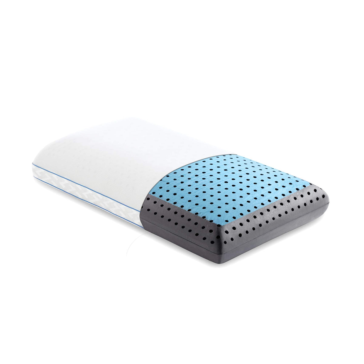 Malouf Z Carboncool Lt Plus Omniphase Phase Change Material Memory Foam Pillow - Continual Temperature Regulation With Cool Surf