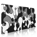 Aportt Black White Grey Mouse Pad Xxl Anime Cool Geometric Japanese Extended Desk Mat 90X40 Cm Non-Slip Rubber Base Stitched Edg