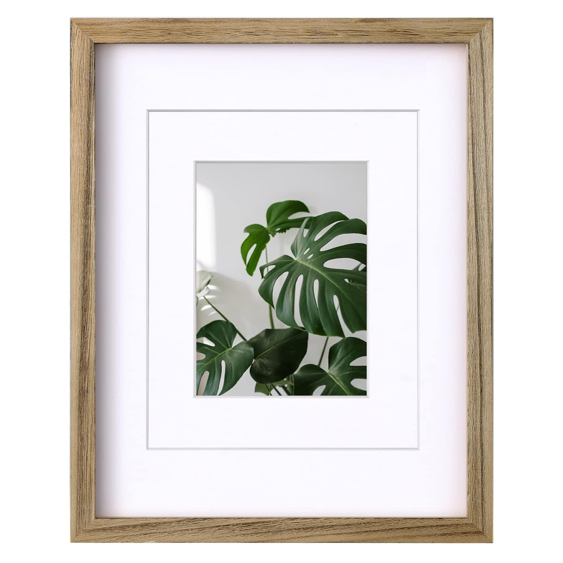 Egofine 11x14 Picture Frame with Plexiglass Made of Solid Wood, Display Pictures 5x7/8x10 with Mat or 11x14 Without Mat for Tabl